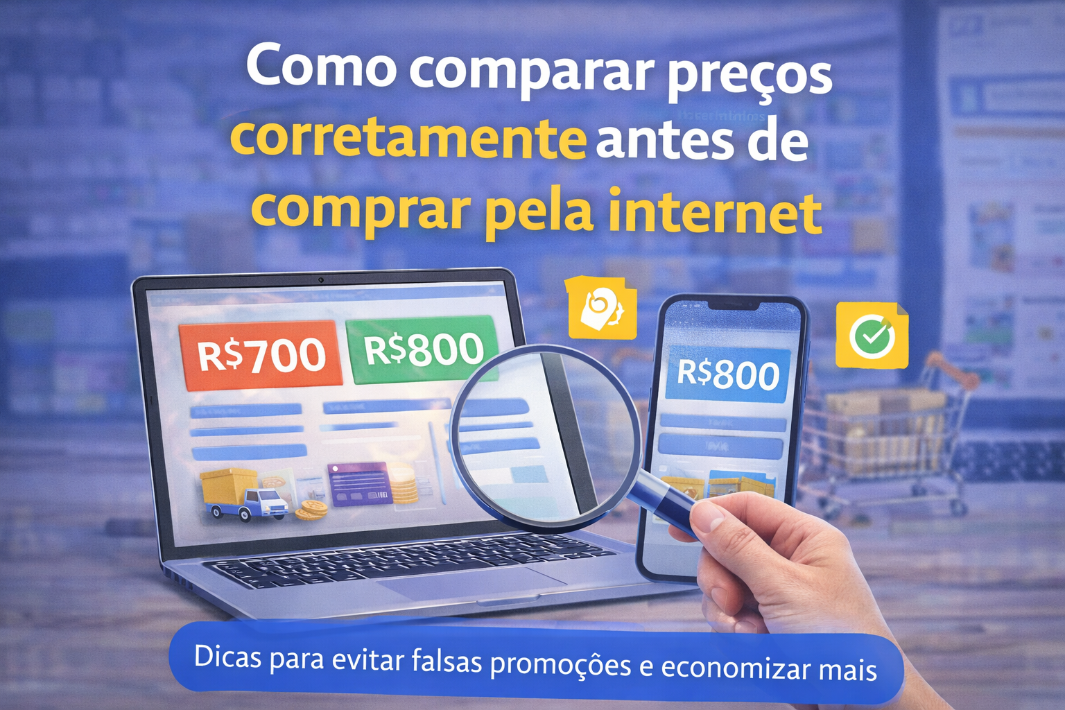 Como comparar preços corretamente antes de comprar pela internet
