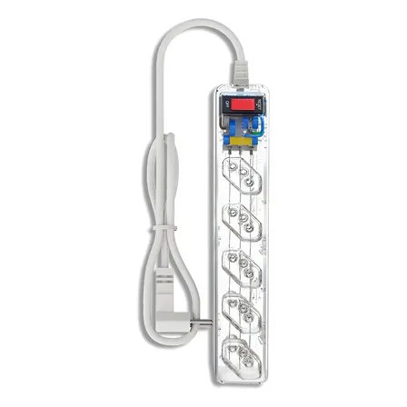 Filtro de Linha Clamper iClamper Energia 5 Tomadas, com DPS e Proteção contra Raios e Surtos Elétricos