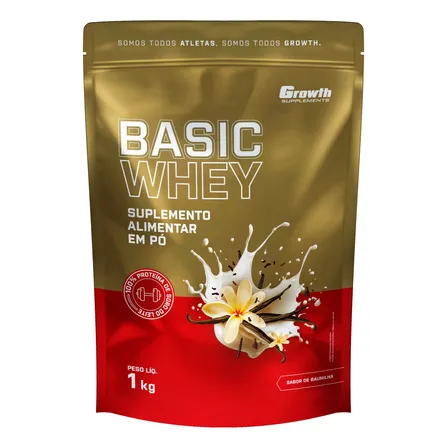 Basic Whey 1kg Growth Supplements Baunilha