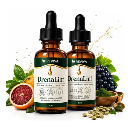 2 Drenalinf 30 Ml  Fórmula Importada | Envio Full Suplemento Para Drenagem Linfática