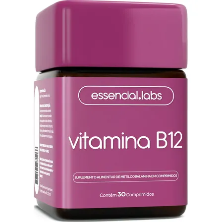 VITAMINA B12 Metilcobalamina - Fórmula com Máxima Pureza e Concentração - 30 Doses
