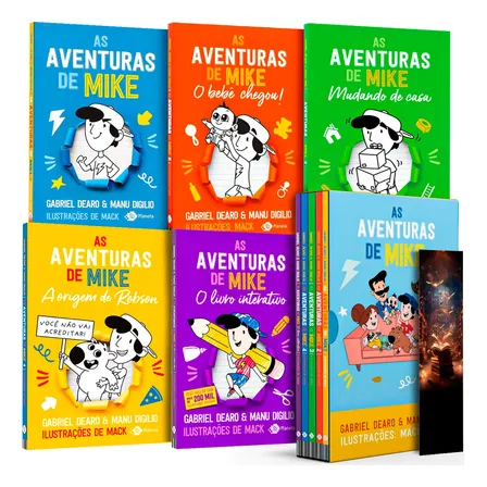 As Aventuras De Mike Volume 1 + Volume 2 + Volume 3 + Volume 4 + O Livro Interativo