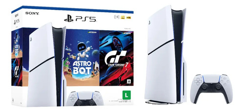 Console PlayStation5 Slim Disk - Pacote ASTRO BOT e Gran Turismo 7