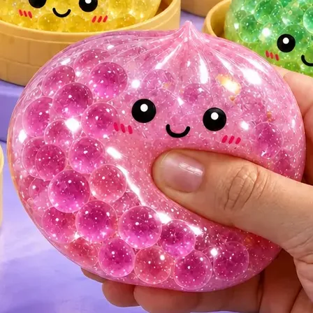 Squishy Misterioso Glitter Brinquedo Sensorial Antiestresse Surpresa