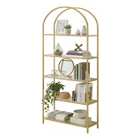Estante Organizadora, 83 x 30,2 x 183,5 cm, para Sala de Estar e Escritório, Coleção Baris