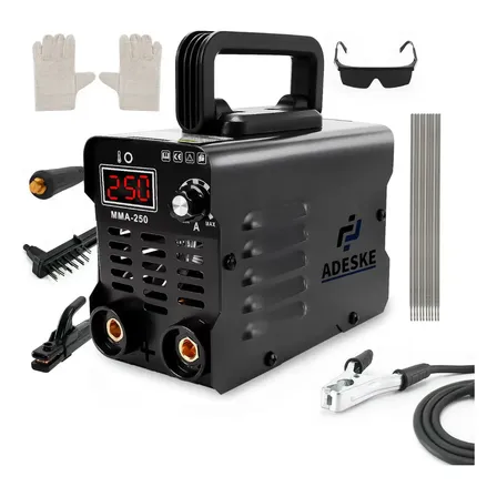 Máquina de Solda Inversora Adeske MMA-250 250A com Display Digital