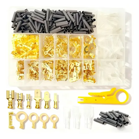 Kit 1051pçs Conector Emenda Fio Macho Fêmea 2.8/4.8/6.3mm