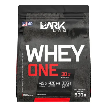 Whey One Protein Proteína Sachê Refil 900g - Dark Lab Sabor Morango