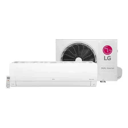Split hi wall inverter LG dual compact R-32 12000 btu/h frio