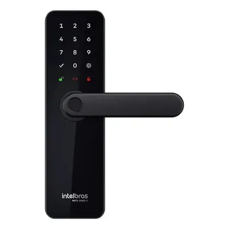 Fechadura Inteligente De Embutir Com Maçaneta Mfr 3000 V Intelbras