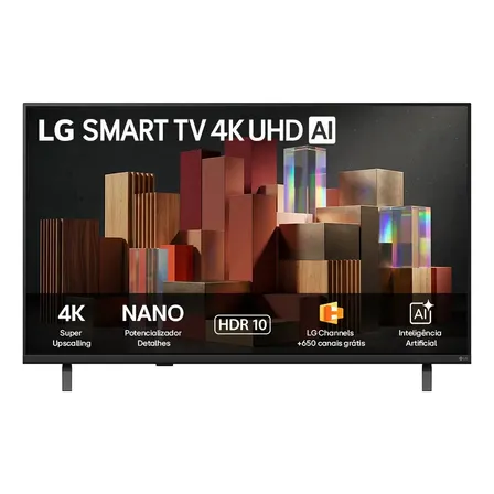 Smart TV LG 55'' 4K Ultra HD NANO AI Webos 26 55UN85C HDR10 Bluetooth Wi-Fi Google Cast