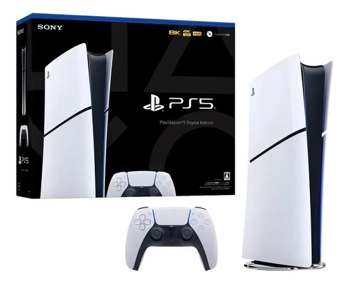 Ps5 Sony Slim Playstation 5 Digital 12 Meses Cor Branco