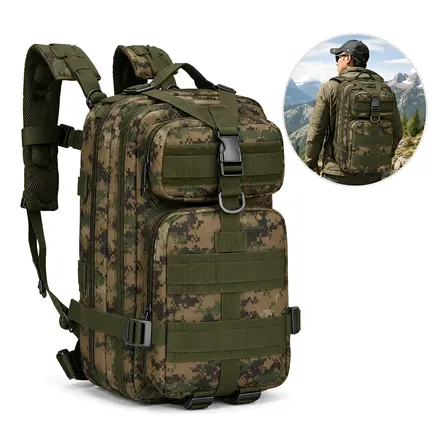 Mochila Tática Militar 30l Impermeável Reforçada Masculina Selva Digital