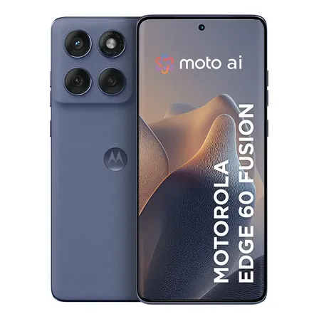 Smartphone Motorola Edge 60 Fusion 5g - 256gb 16gb (8gb Ram+8gb Ram Boost), 50mp Sony Ai Camera Ip68 Nfc - Cinza Vegan Leather